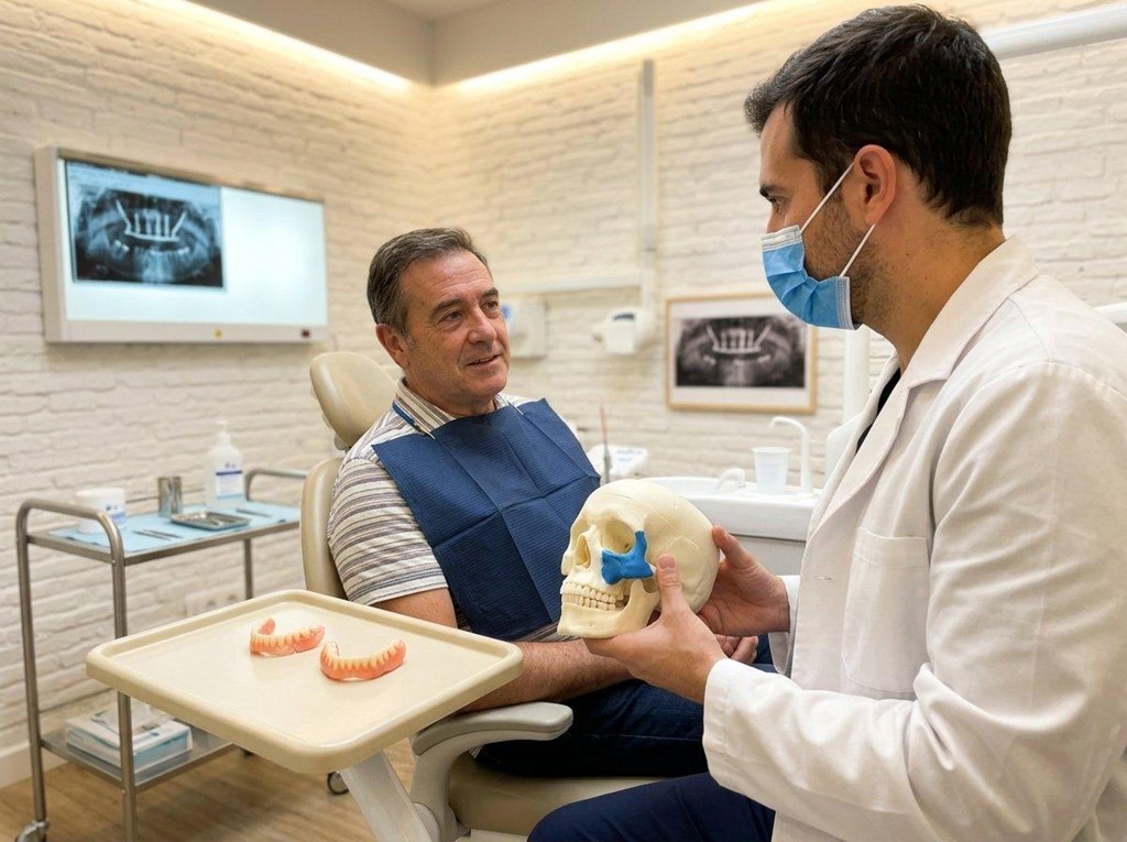 Foto 1 Implantes cigomáticos para pacientes sin hueso maxilar en Vigo